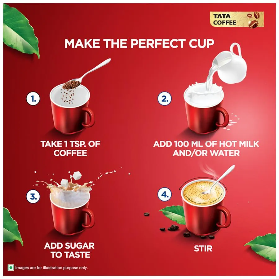 Tata Coffee Grand Premium Instant Coffee - 100percent Coffee Blend, 100 g Pouch-8.webp